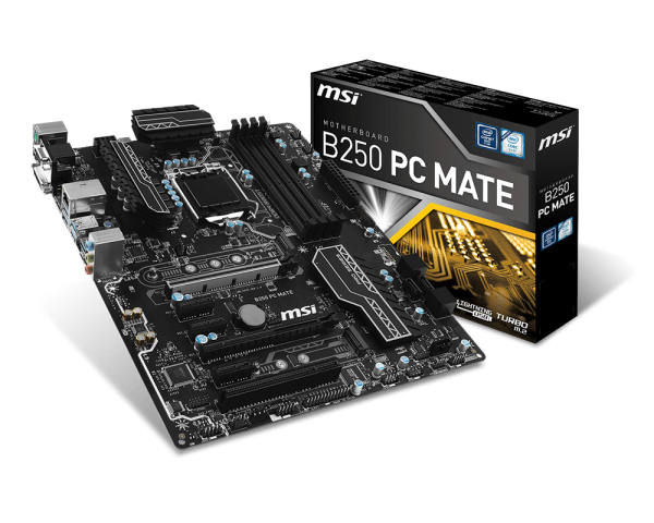 MSI B250 PC MATE, ATX motherboard
