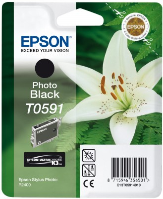 T0591 Foto Svart bl&auml;ckpatron