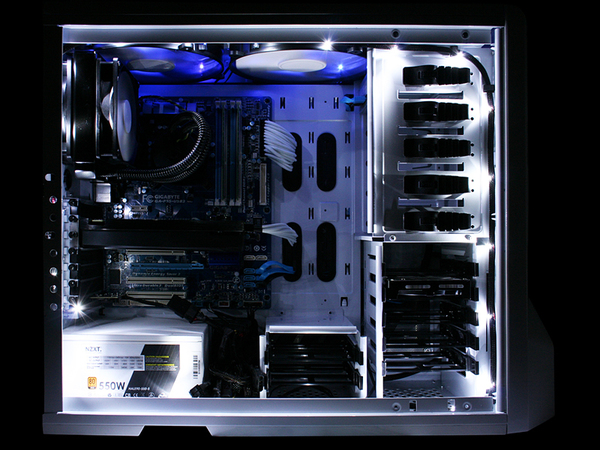 NZXT Sleeved LED Kit Cable 1M White