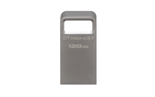 Kingston 128GB DataTraveler Micro 3.1 USB 3.0 - memory stick, Metallic