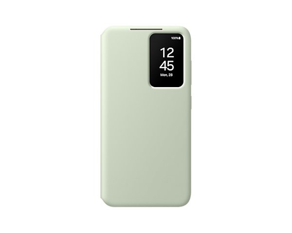 Samsung Smart View Wallet, Galaxy S24 - pl&aring;nboksfodral, Ljusgr&ouml;n