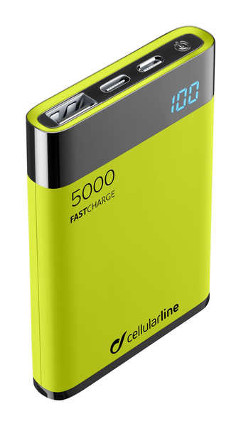 CELLULARLINE BATTERY CHARGER EMER. 5000 HD GREEN