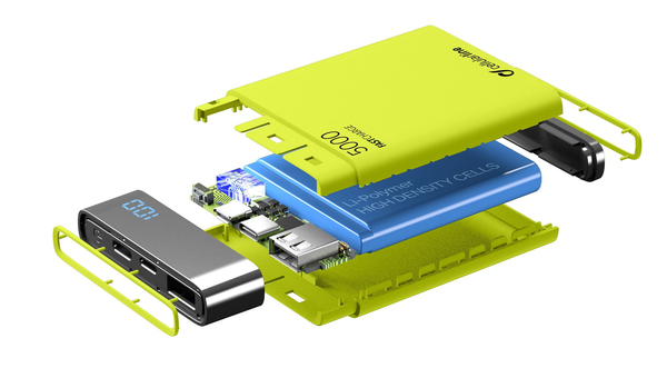 CELLULARLINE BATTERY CHARGER EMER. 5000 HD GREEN