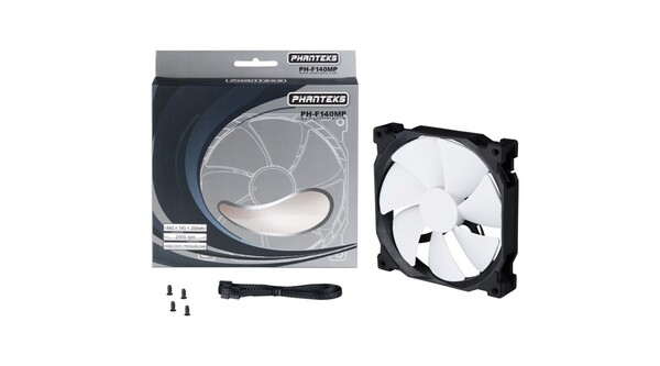 Phanteks PH-F140MP 2 , High Static Pressure Fan, Blk/Wh