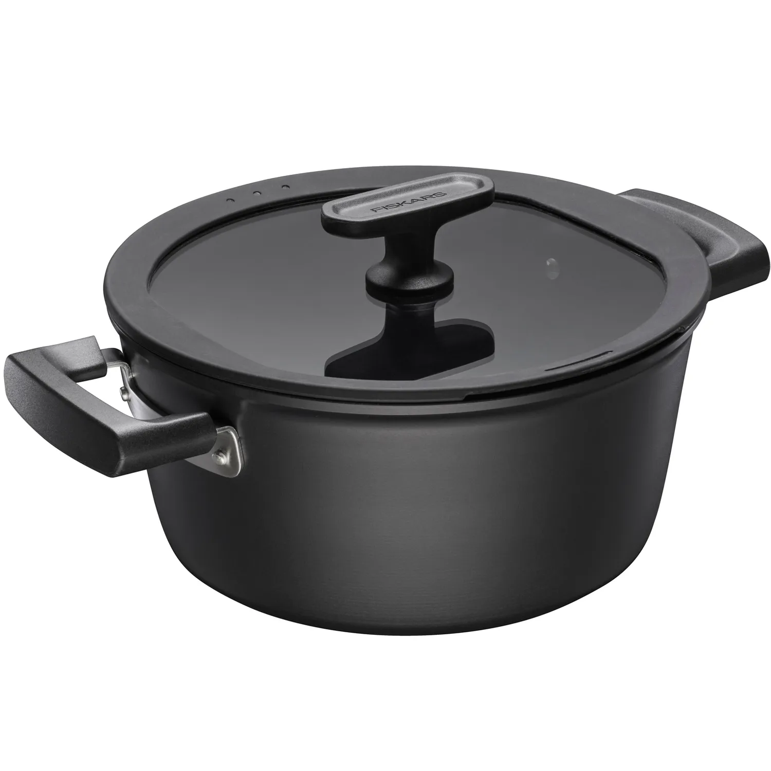 Fiskars Hard Face - pot with lid, 3.5l, ceramic