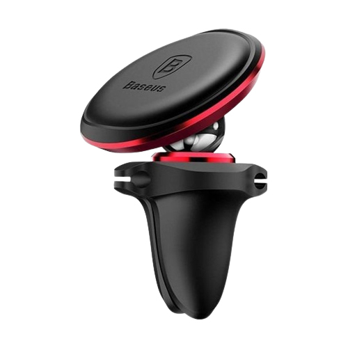 Baseus Universal Magnetic Vent Mount with Cable Clip Holder, red