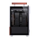 Jonsbo T6 Tempered Glass, Wood -Mini-ITX -kotelo, Harmaa
