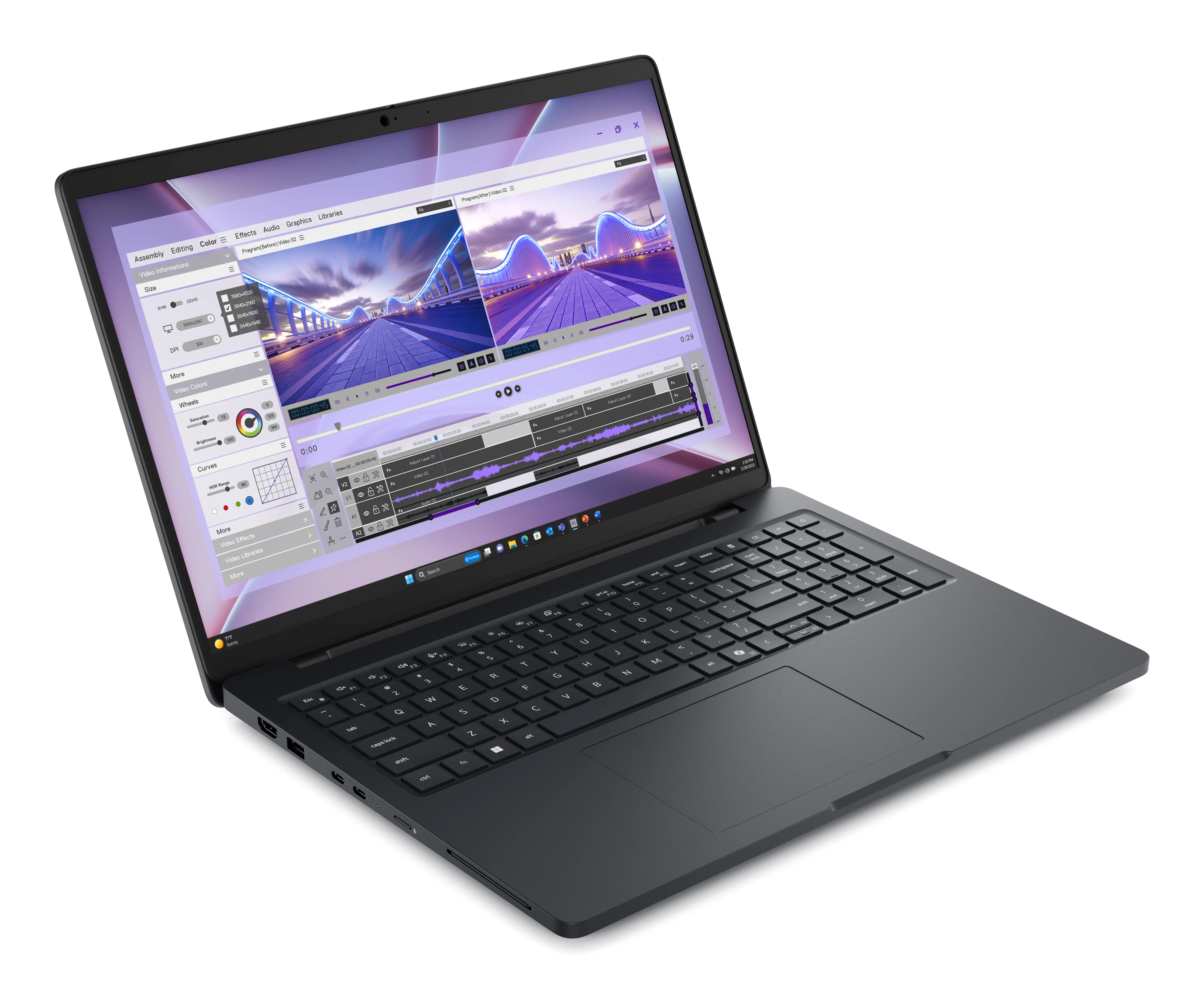 Dell Pro MC16250 16" 265H, 16 Gt, 512 Gt SSD, NVIDIA RTX PRO 500 , Win 11 Pro -kannettava, Musta