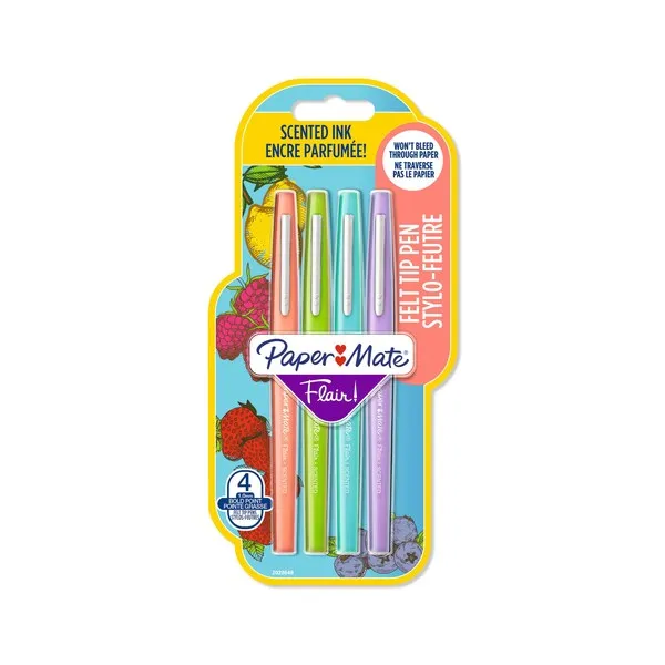Papermate Flair Scented 4-Blister Ass.colors