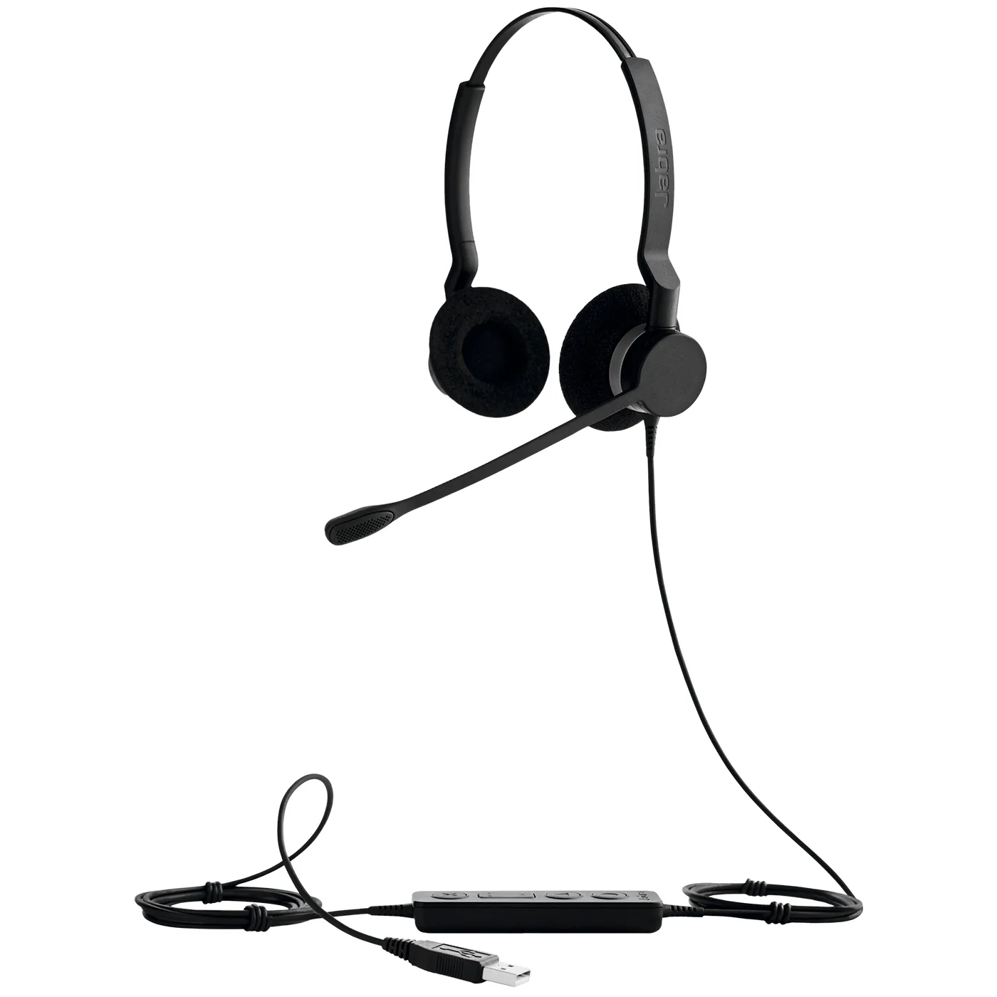 Jabra BIZ 2300 USB UC Duo Headset, Black