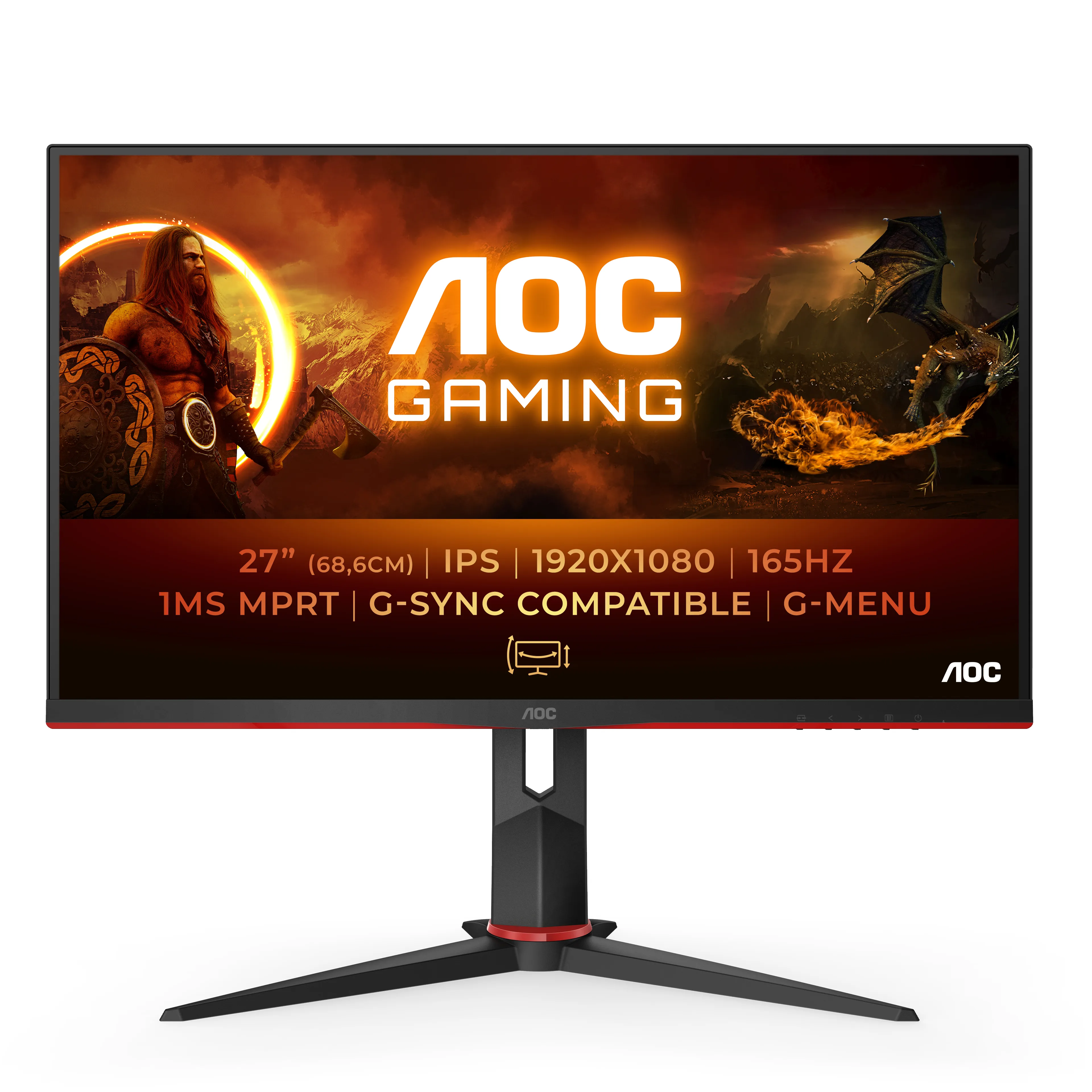 AOC 27&quot; 27G2SPU/BK, Full HD, IPS - gaming monitor