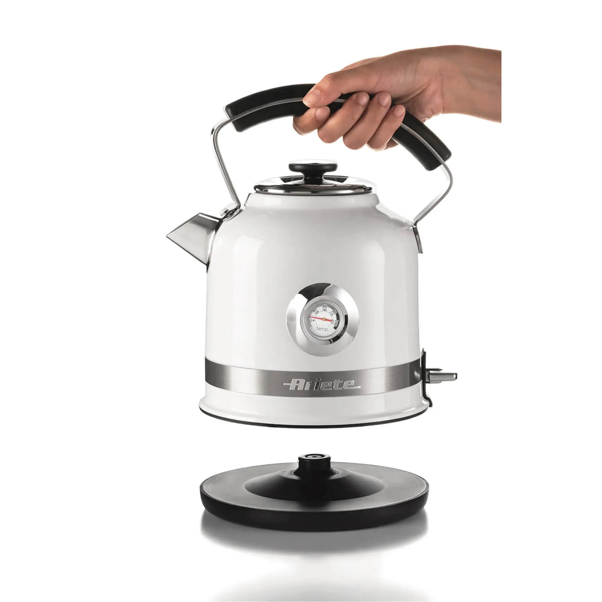 Ariete Moderna - vattenkokare, Vit, 1.7L