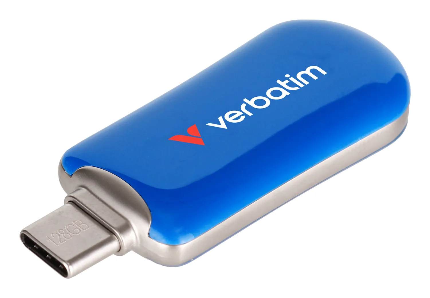 Verbatim Plectra USB-C Flash Drive Blue 128GB 128 GB USB-C 3.2 Gen 1x1 - minne, Bl&aring;