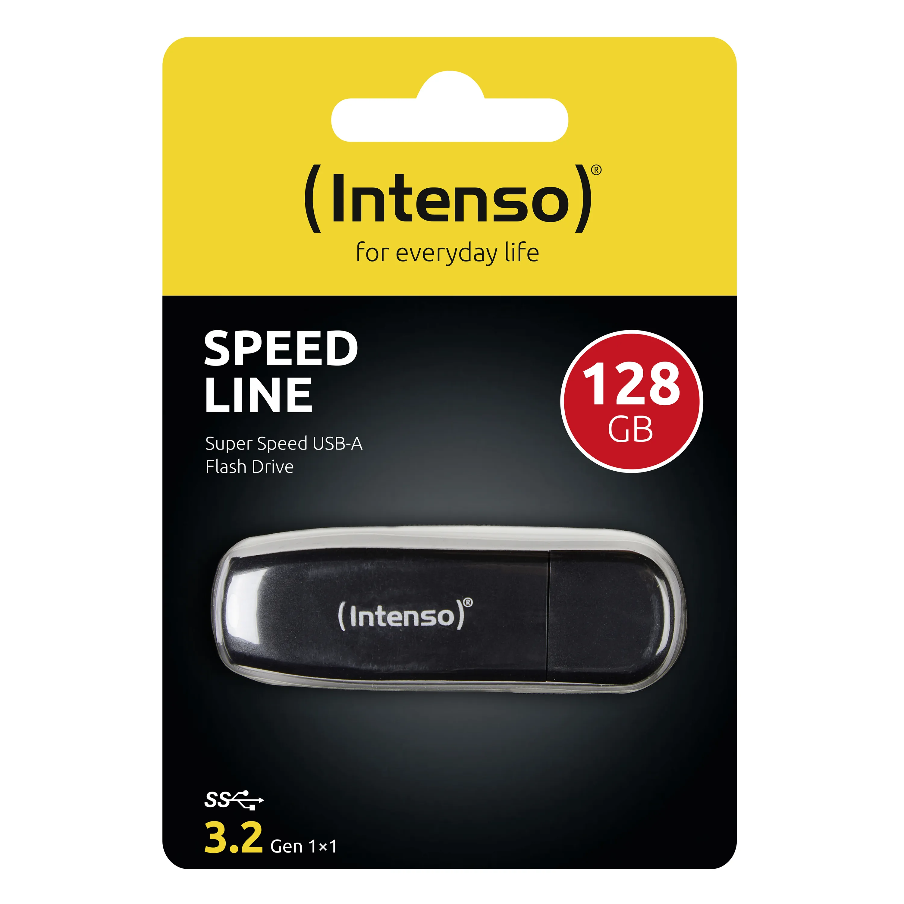 Intenso 128 GB Speed Line USB 3.2 Gen 1x1 - memory stick, Black