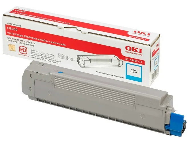 OKI toner cyan for C8600 C8800 6000pages