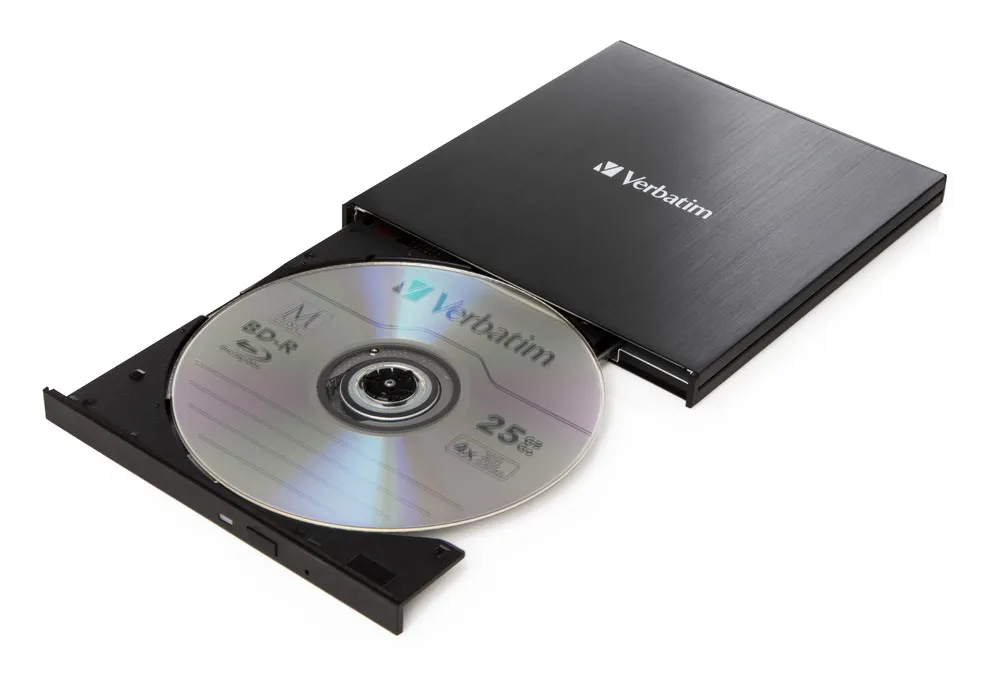 External Ultra HD 4K Slimline Blu-ray Writer USB 3.1, USB-C