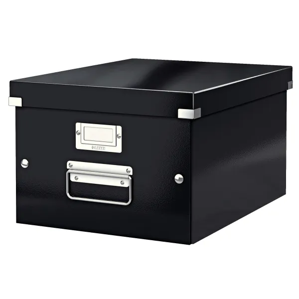 Storage box Click &amp; Store Medium black