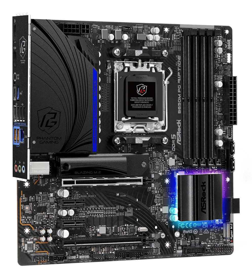 ASRock B650M PG Riptide mATX - moderkort