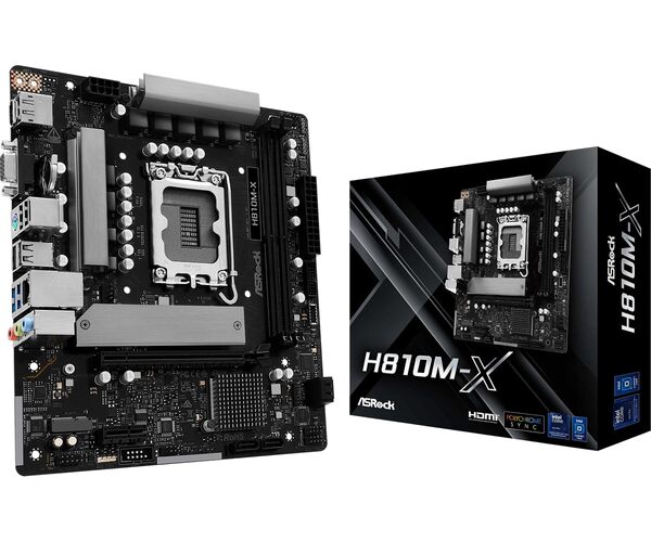 ASRock H810M-X WiFi DDR5 LGA1851 mATX-emolevy
