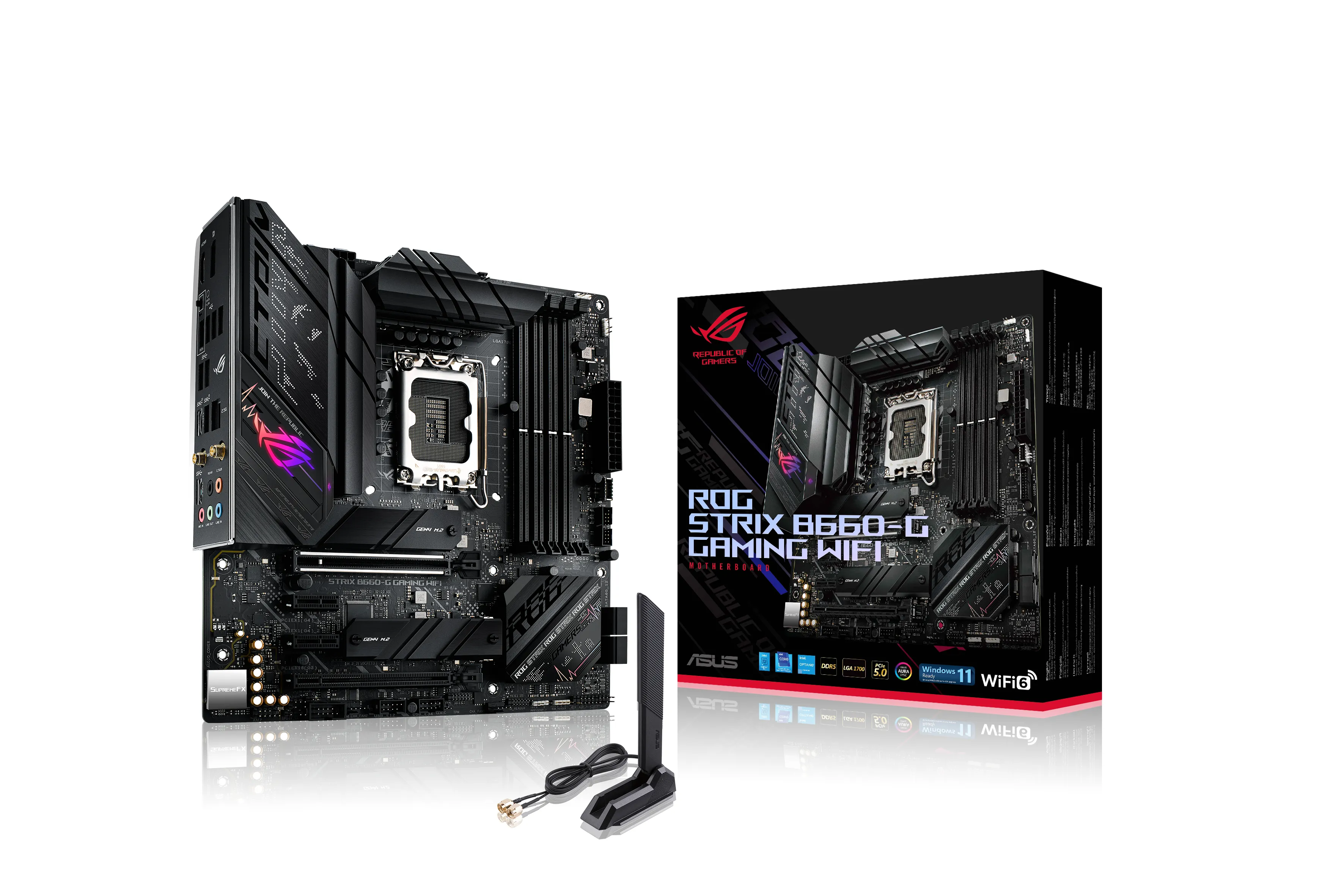 Asus ROG STRIX B660-G GAMING Wi-Fi mATX-emolevy