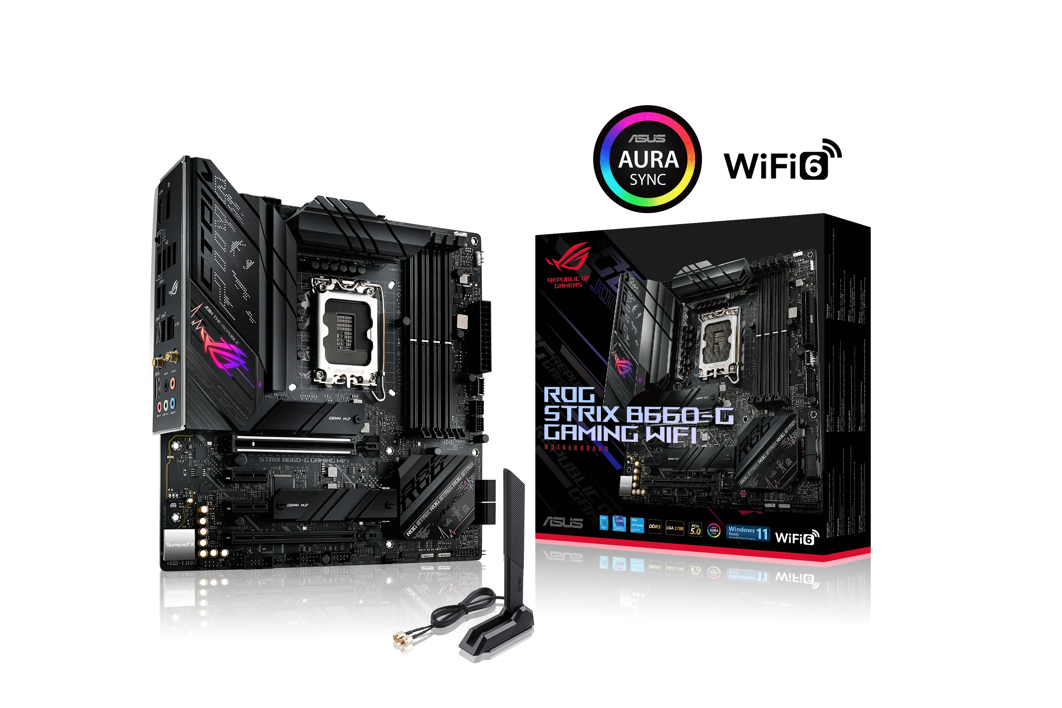 Asus ROG STRIX B660-G GAMING Wi-Fi mATX-emolevy