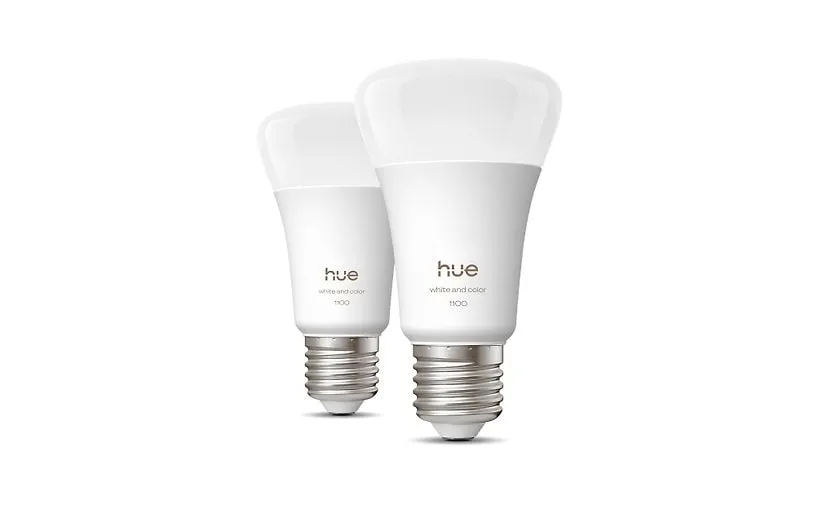 Philips Hue LED smart lamp, White and color ambiance, 2-pack