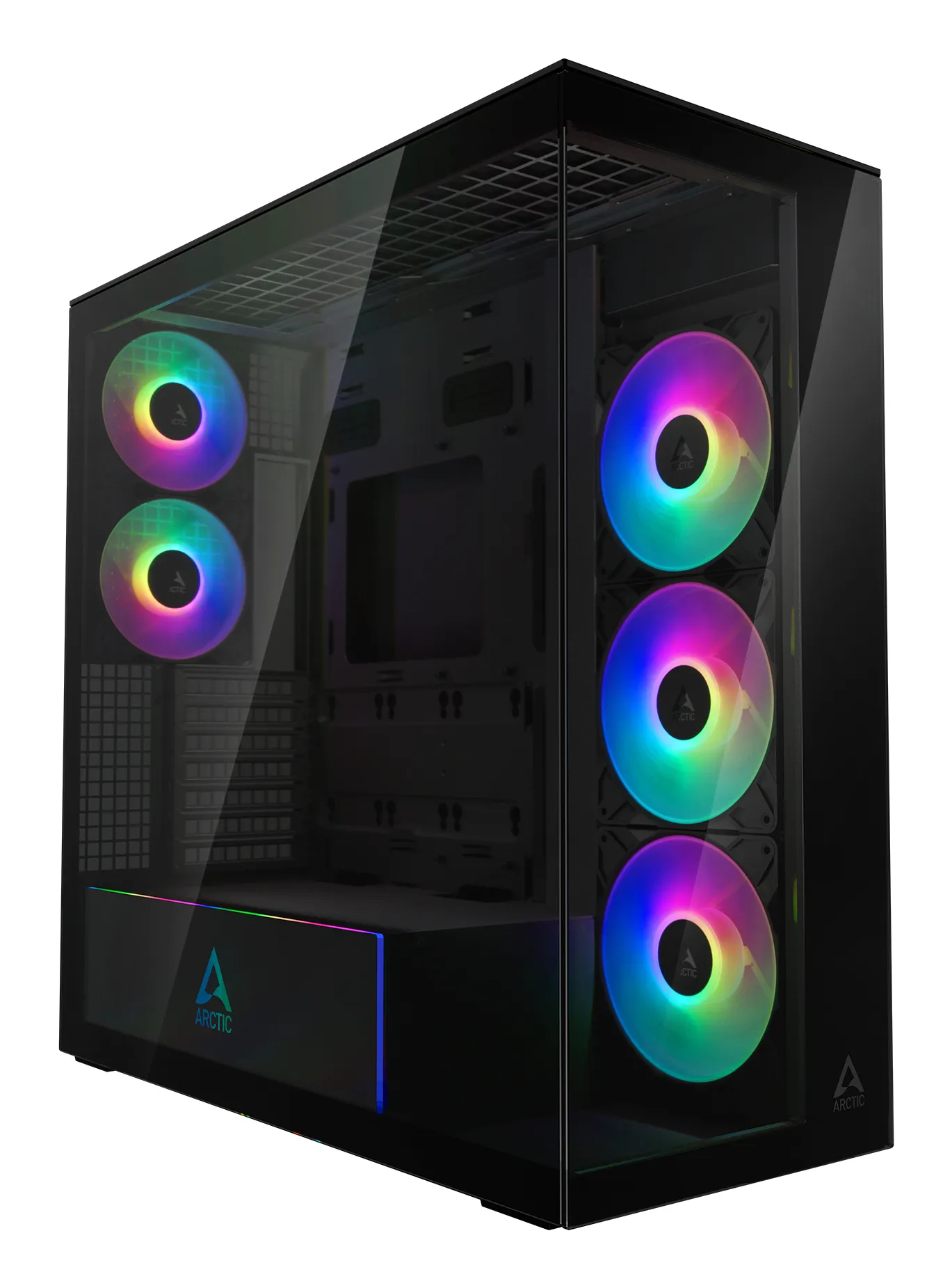Arctic Xtender 5x A-RGB Fans E-ATX - mid case with window, Mirror Black