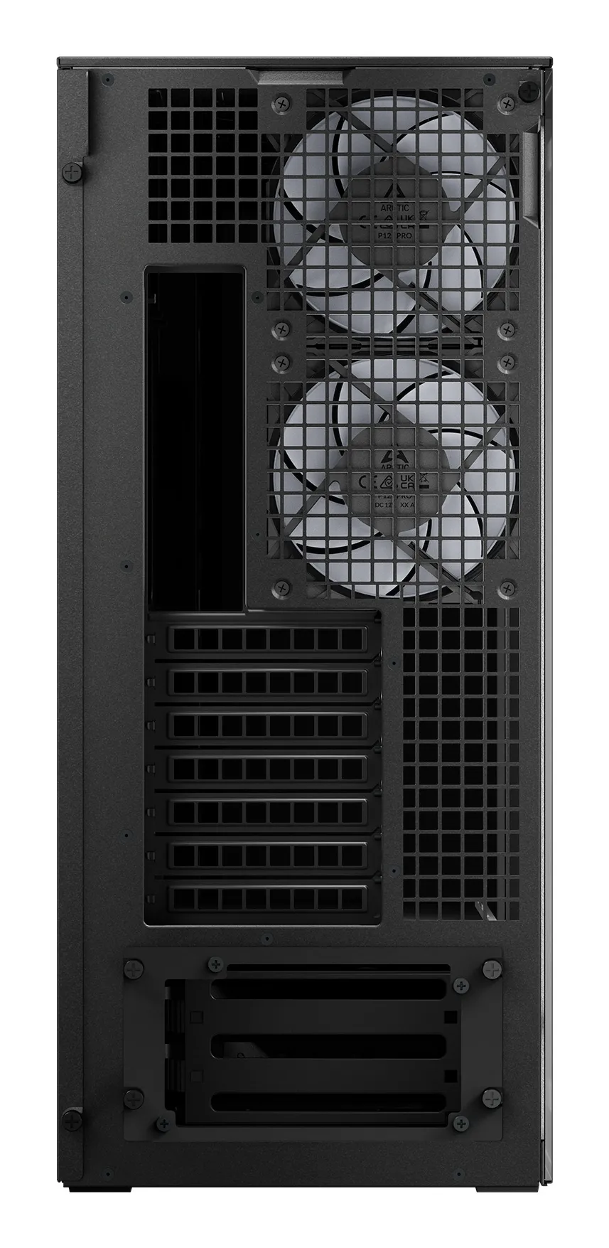 Arctic Xtender VG 5x A-RGB Fans E-ATX - mid case with window, Mirror Black