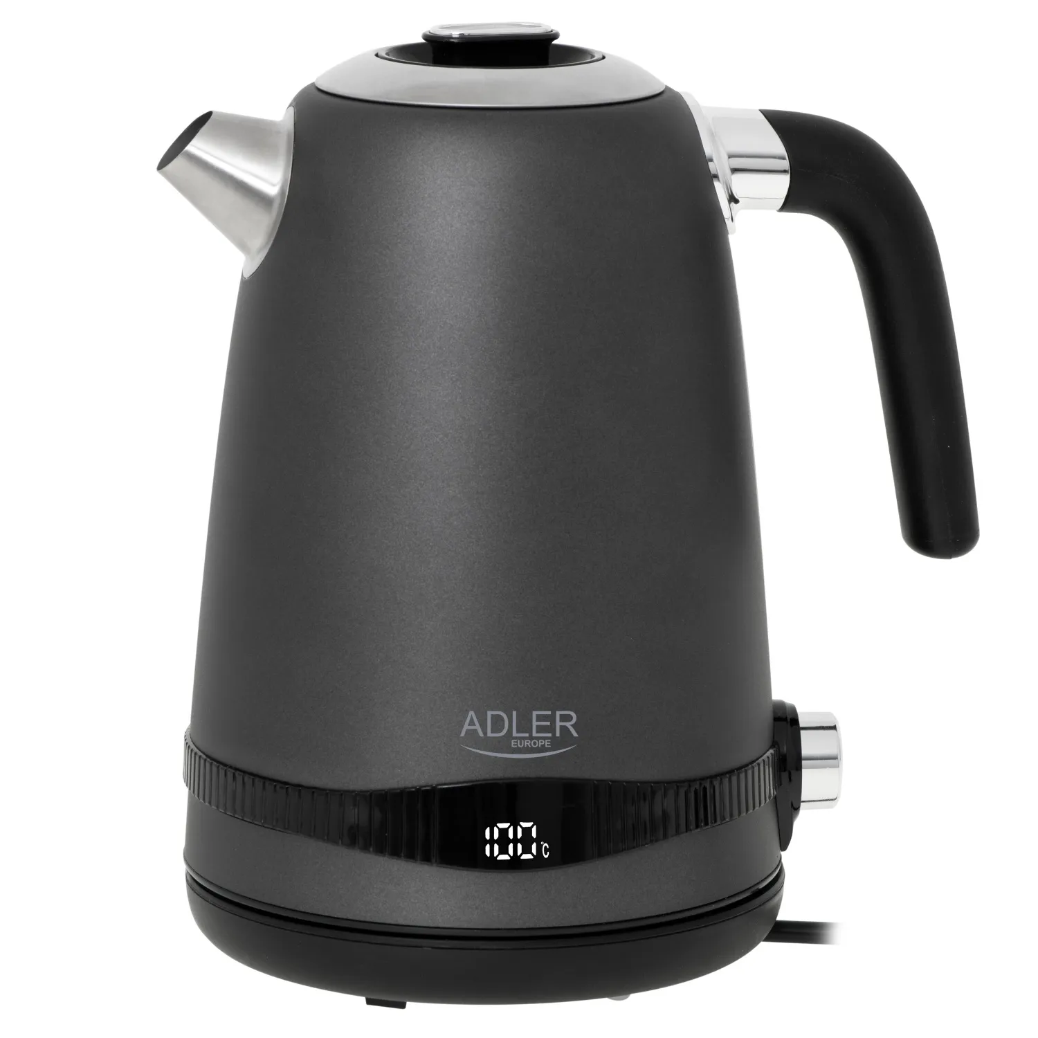 Adler AD 1295g kettle, 1.7L, 2200W, Satin grey