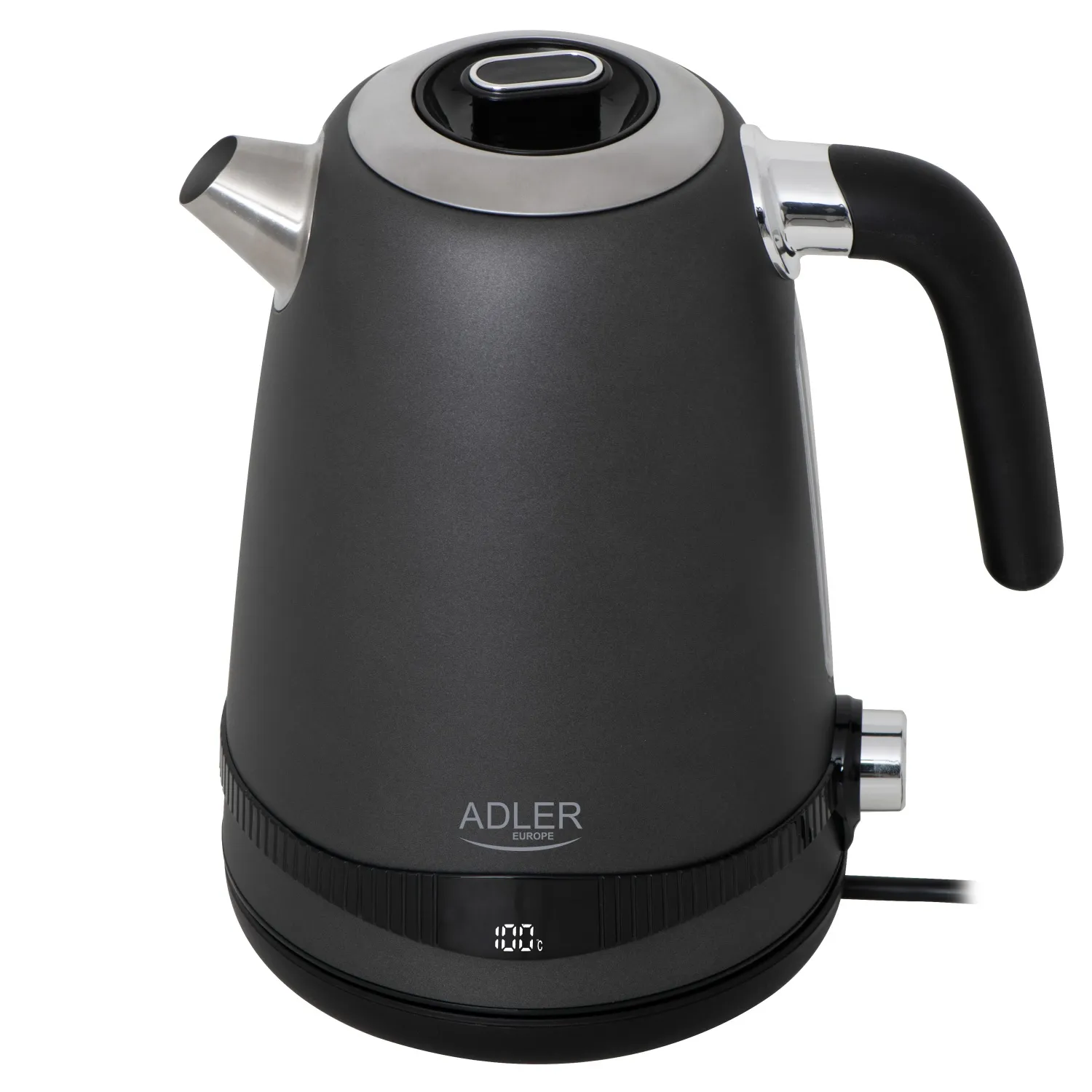 Adler AD 1295g vattenkokare, 1,7 l, 2200 W, Satin grey