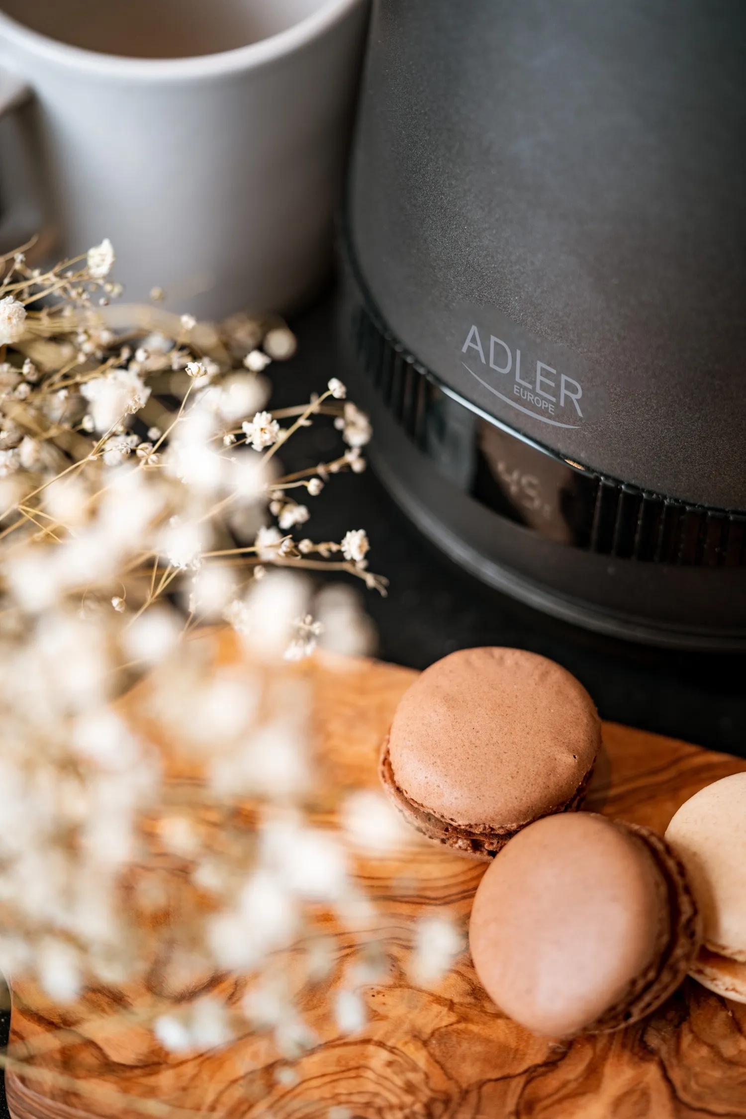 Adler AD 1295g vattenkokare, 1,7 l, 2200 W, Satin grey