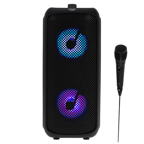 ADLER AD 1903 2.0 Bluetooth, AUX, USB, SD card Portable speaker, Black