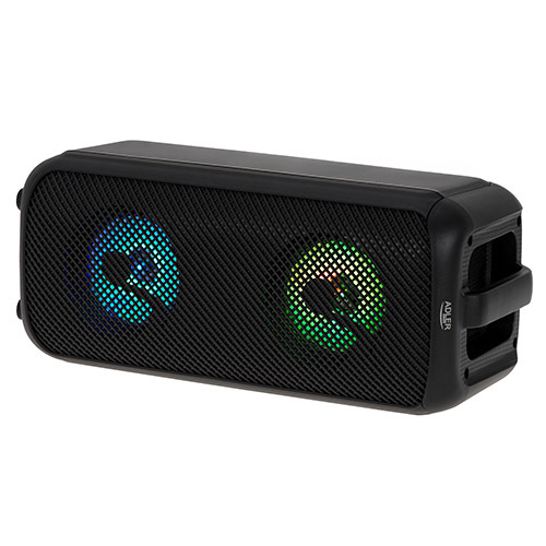 ADLER AD 1903 2.0 Bluetooth, AUX, USB, SD card Portable speaker, Black