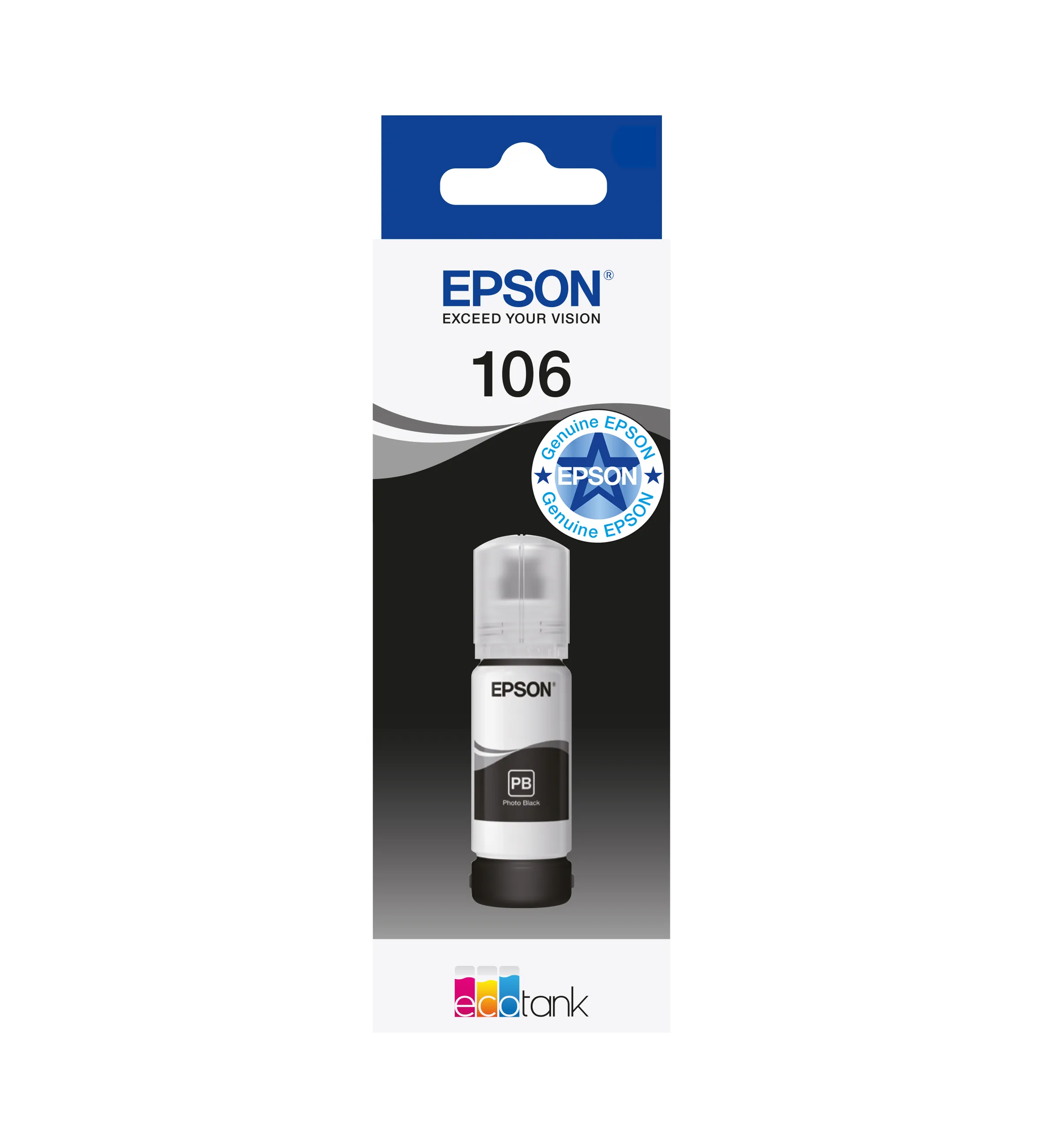 Epson 105 EcoTank -mustepullo, 140 ml, musta