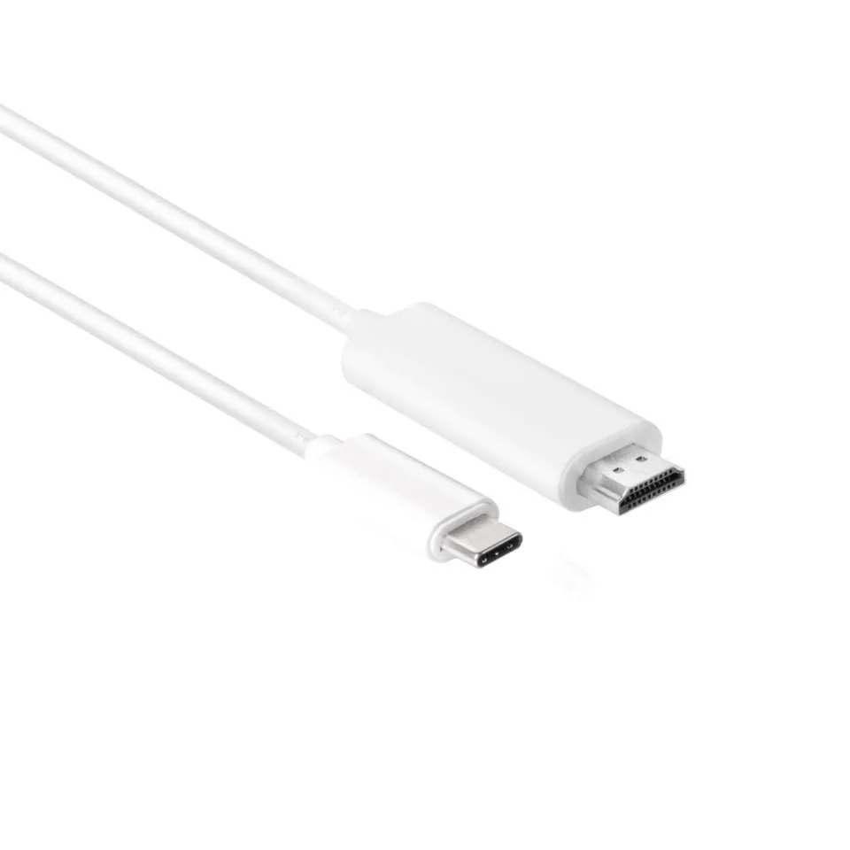 Club 3D 3.1 USB-C - 2.0 HDMI active - cable, White, 1.8m