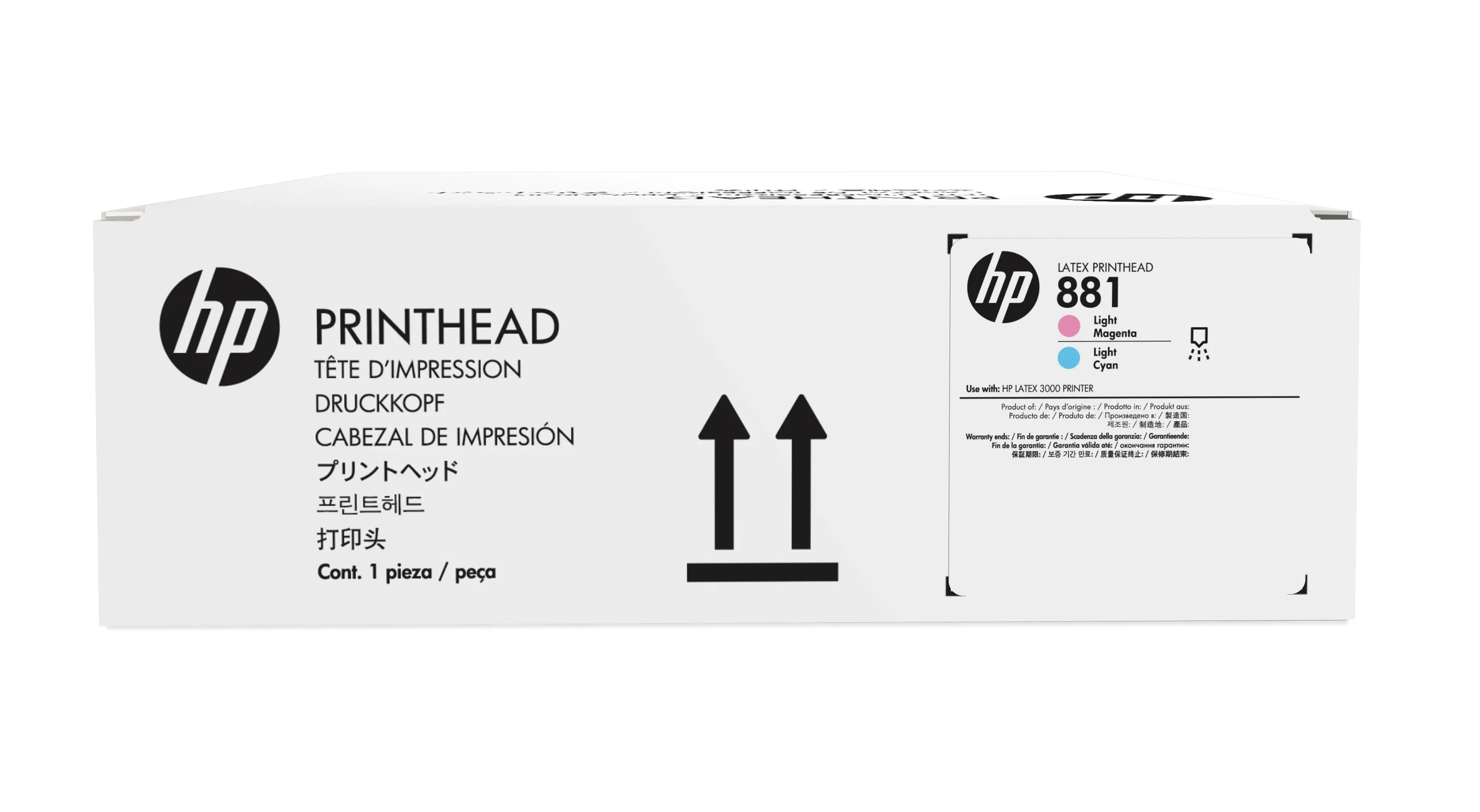 HP 881 Printhead, Magenta/Light Cyan