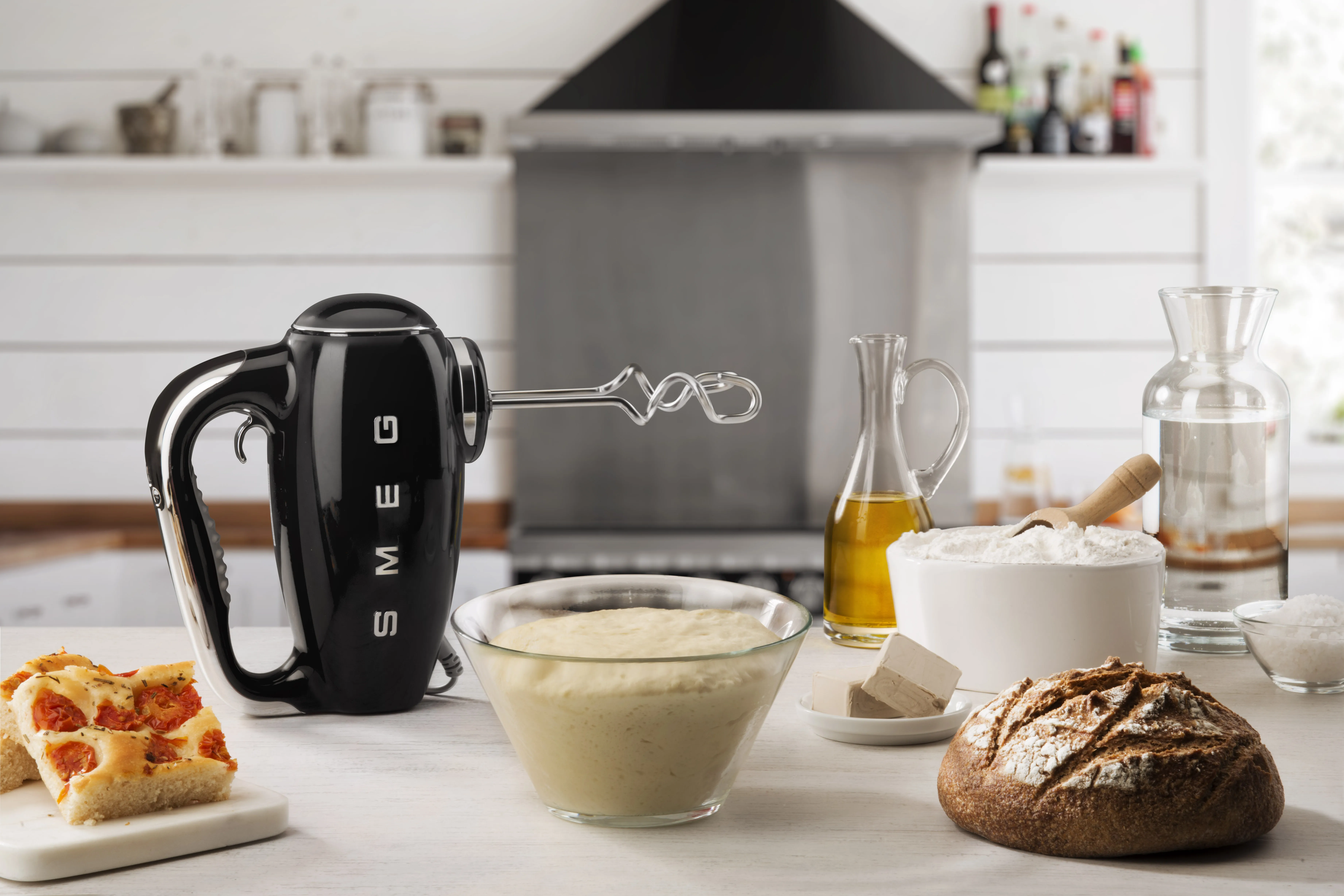SMEG 50's Style HMF01BLEU 250 W elvisp, svart