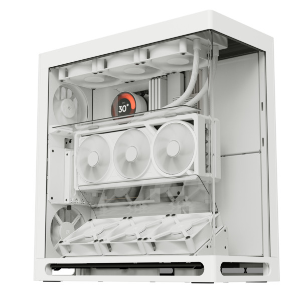 HAVN HS 360 VGPU Midi-Tower Case with window, White