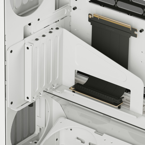 HAVN HS 360 VGPU Midi-Tower Case with window, White