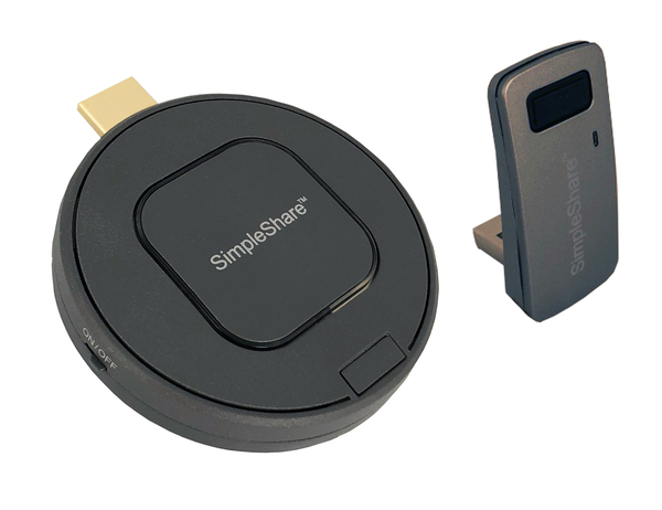 InFocus SimpleShare Wireless Transmitter with Paired USB Touch Adapter - Langaton video/audio/USB-laajennin - 802.11b/g/n, WiFi - jopa 15 m malleihin P/N: INA-S