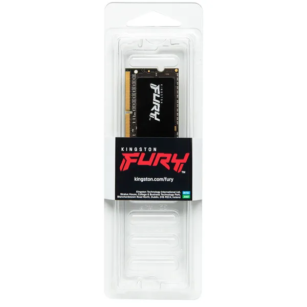 Kingston FURY Impact 32 Gt (2 x 16 Gt) DDR4 3200 MHz, CL20 -muisti, Musta