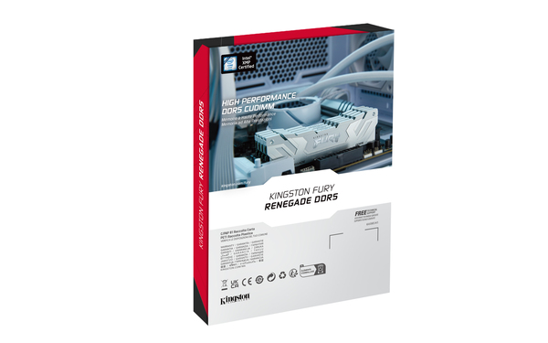 Kingston FURY 24GB 8800MT/s DDR5 CL42 CUDIMM FURY Renegade White 24GB (1 x 24 GB) DDR5 8800 MT/s, CL42 - memory
