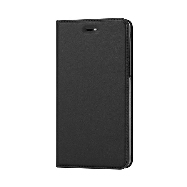 WAVE Book case kotelo RFID -suojauksella. Metalli-musta t&auml;sm&auml;istuva kotelo Nokia 6 2018. Kelkka l&auml;pin&auml;kyv&auml;. Kirjamalli. Paikat my&ouml;s maksukorteille. Materiaali l