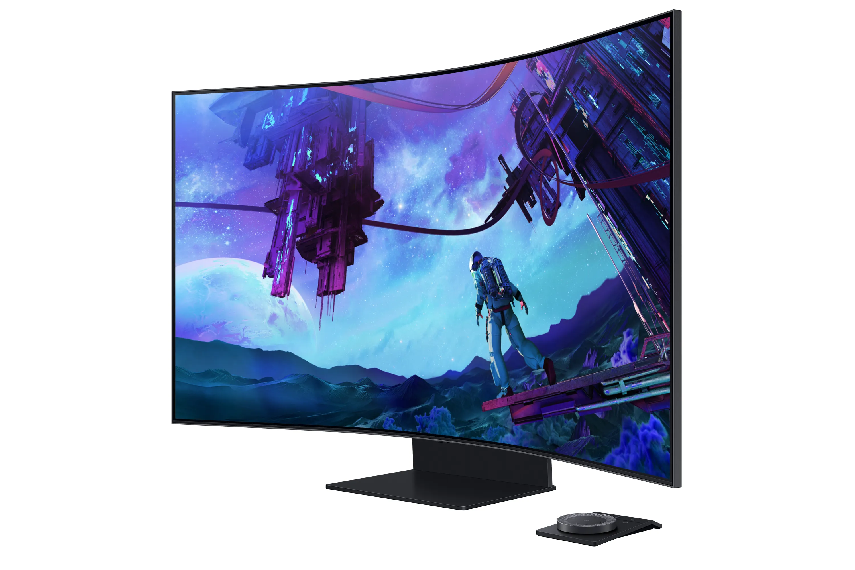 Samsung Odyssey Ark LS55CG970NUXDU 55" 4K UHD, VA Curved Gaming Monitor with USB-C hub