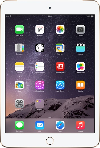 iPad mini 3 Wi-Fi + Cellular 128GB Guld