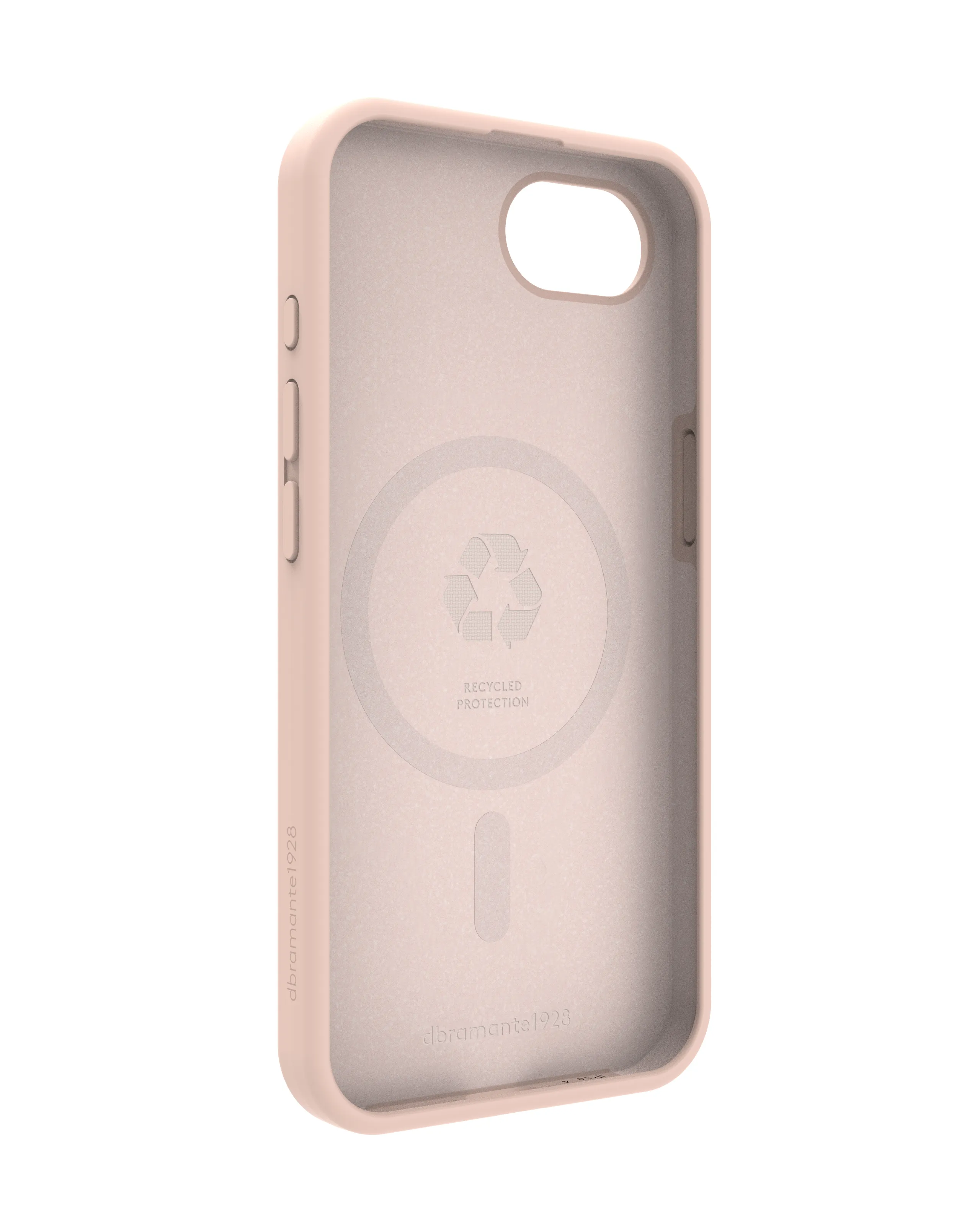 DBRAMANTE Monaco MagSafe Case for iPhone 16e, Pink Sand