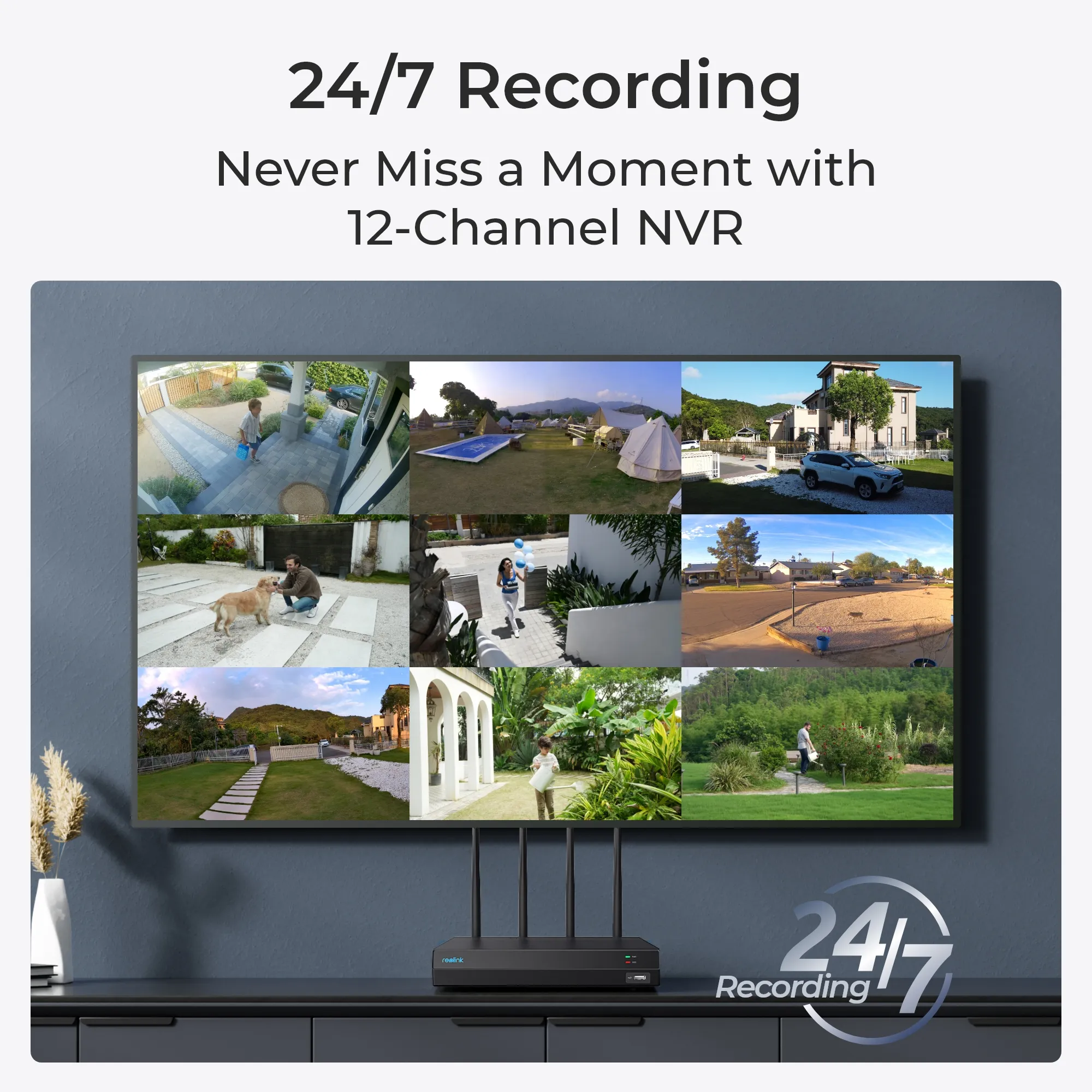 Reolink NVS12W Reolink 4K 12-Channel WiFi 6 NVR Kit