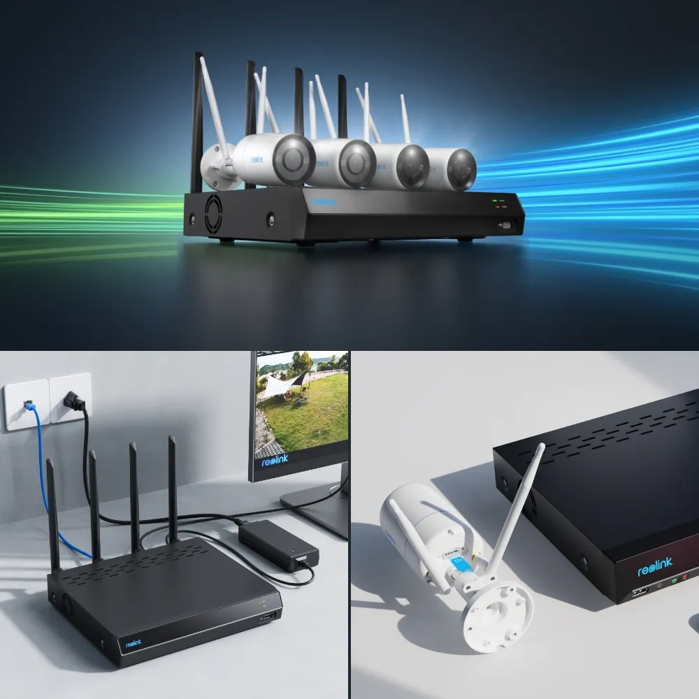 Reolink NVS12-8MB4W NVR | 4K | 8MP | 12CH | 4x Camera | WiFi 6 | 2TB
