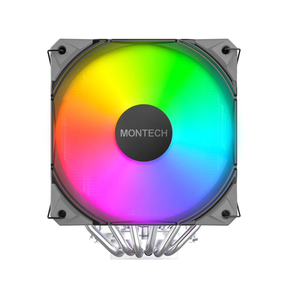 Montech NX600, 2x120 mm ARGB CPU Cooler, Black