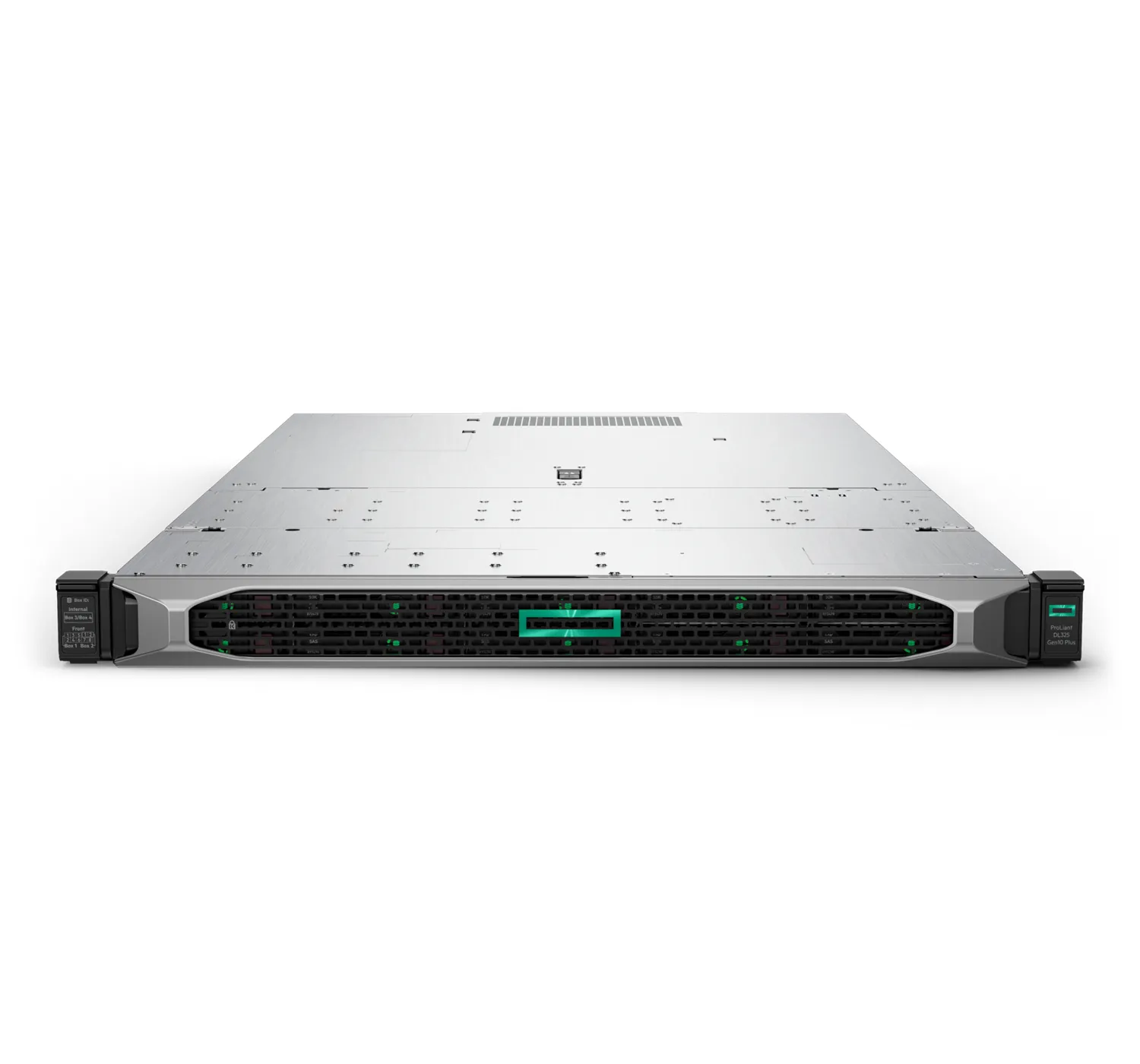 HPE ProLiant DL325 Gen10 Plus - Palvelin - telineasennettava - 1U - 1-tie - 1 x EPYC 7262 / 3.2 GHz - RAM 16 GB - SAS - pikavaihto 3.5" - ei kiintolevyä - GigE